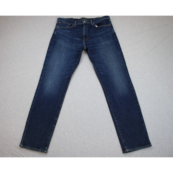 Lucky Brand Jeans Mens 36 X 32 Blue Denim 121 Slim Fit Stretch Straight Leg